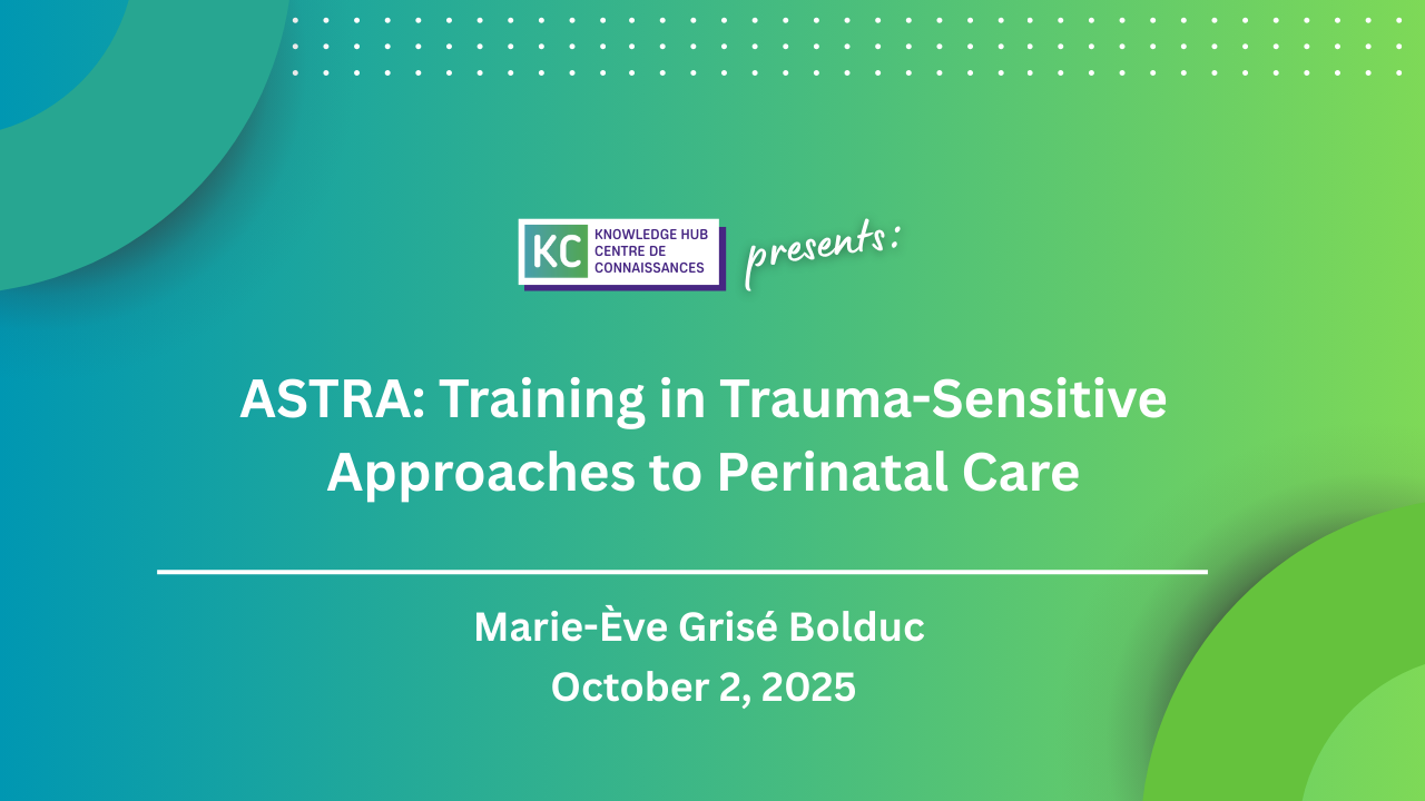 ASTRA: Training in Trauma-Sensitive Approaches to Perinatal Care