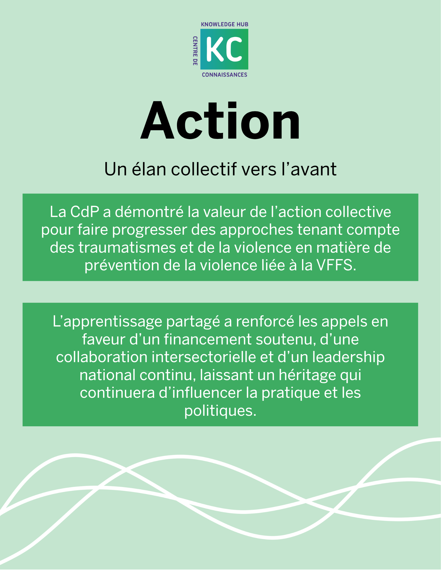 Action: Collective Momentum Forward