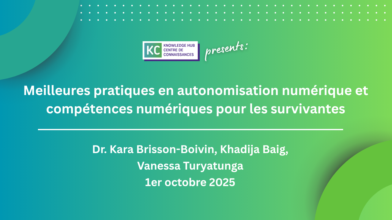 Meilleures pratiques en autonomisation numérique et compétences numériques pour les survivantes