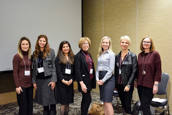 Group photo of Renee Turner, Reaching out with Yoga, Sara Mohamed, Jassamine Tabibi & Linda Baker, Knowledge Hub, Heather Gregory & Sandra Pribanic, Sole Expression, Joanne Baker, Reaching out with Yoga