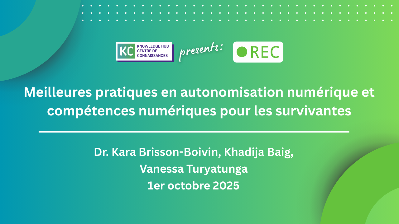 Meilleures pratiques en autonomisation numérique et compétences numériques pour les survivantes