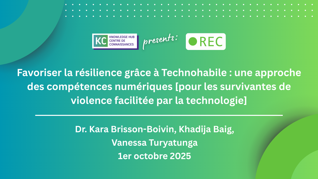 Favoriser la résilience grâce à Technohabile : une approche des compétences numériques [pour les survivantes de violence facilitée par la technologie]