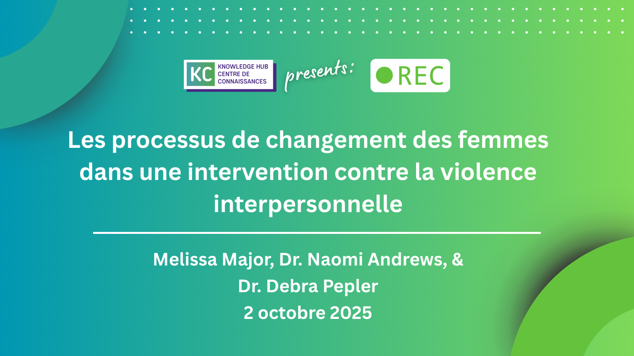 Les processus de changement des femmes dans une intervention contre la violence interpersonnelle